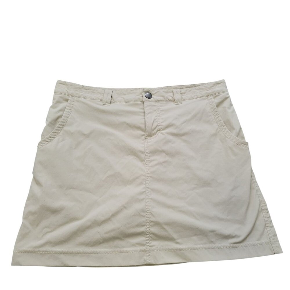 Eddie Bauer Skirt Womens 8 Tan Golf Skort Tennis Shorts Athletic